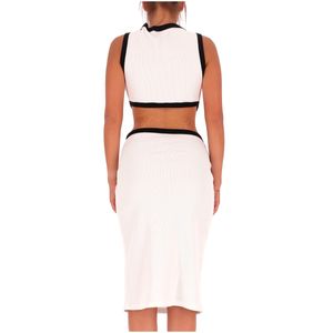 Two-tone cover-up dress