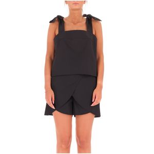Top copricostume con fiocchetti