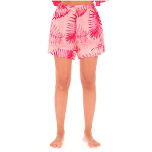 Leaf Print Cover-Up Shorts