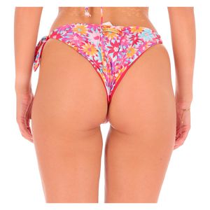 Slip bikini floreale annodato