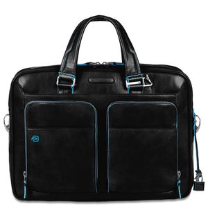 Slim bag with two handles for computer and Blue Square