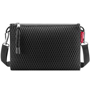Black mesh shoulder bag