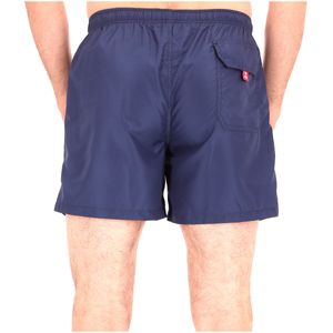 Solid color swimsuit with logo