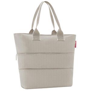 Herringbone Sand E1 shopper bag