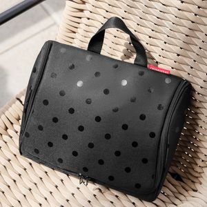 Classic Black Polka Dot Toiletry Bag