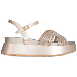 Frida black leather sandals