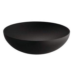 Double black steel bowl 25 cm