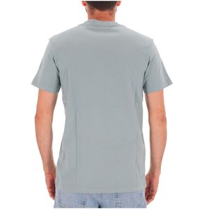 Light blue crew neck T-shirt with logo