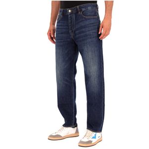 Jeans blu in denim Carrot Fit