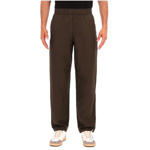 Pantaloni in lino con vita elasticizzata