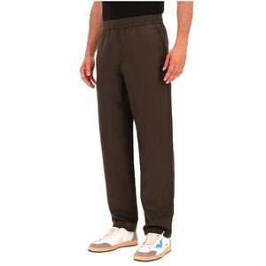 Pantaloni in lino con vita elasticizzata