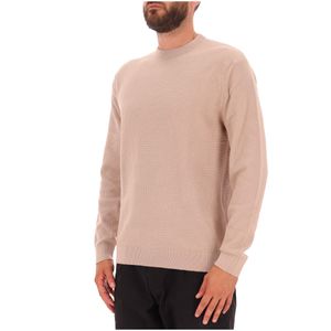 Maglione girocollo in cotone con fantasia all over