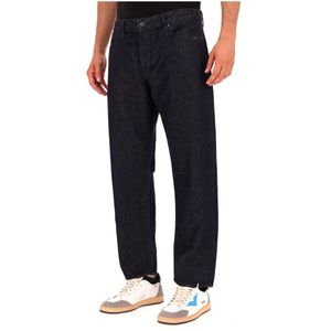 Jeans blu in denim Carrot Fit