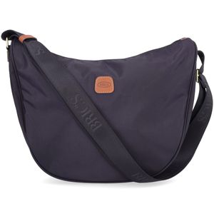 Borsa tracolla mezzaluna small con logo