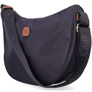 Borsa tracolla mezzaluna small con logo