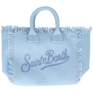 Mini Vanity blue bag with rhinestones