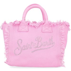 Borsa Colette rosa con logo strass