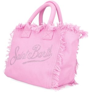 Borsa Colette rosa con logo strass