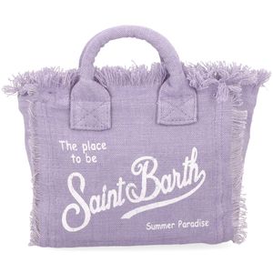 Mini Vanity Linen purple bag