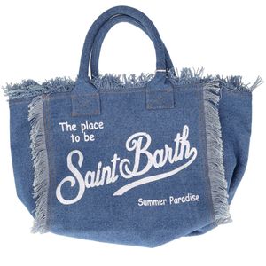 Vanity denim shoulder bag