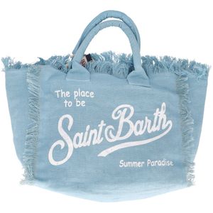 Vanity Linen blue shoulder bag