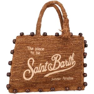 Colette Raffia Handbag with Pearls