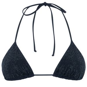 Annabelle gray rhinestone bikini top