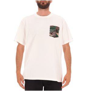 T-Shirt with pocket with camouflage bandana print