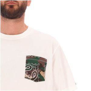 T-Shirt with pocket with camouflage bandana print