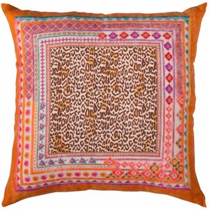 Jurta animal print pillow in linen 55x55 cm