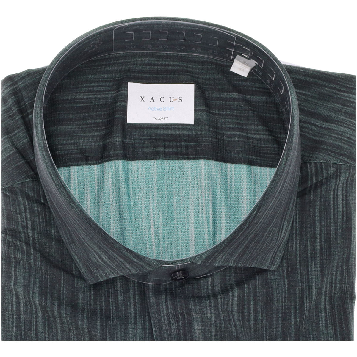 Camicia Collo francese Fantasia Popeline Celeste chiaro da Uomo