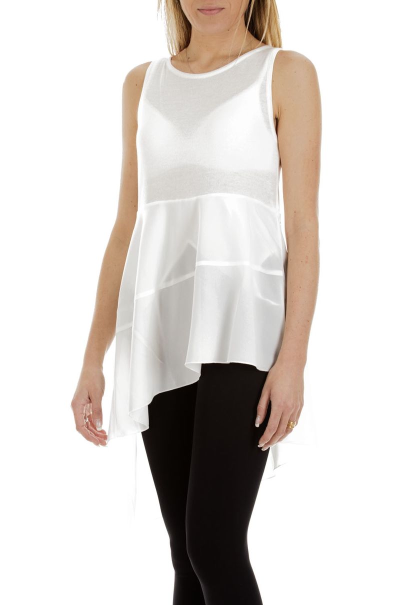 T-Shirt Donna Cotone Taglio Grezzo - Manica Corta - Made In Italy (Nera O Bianca)