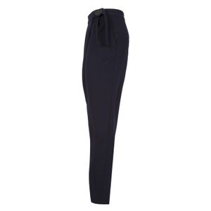 Pantalone blu a cavallo basso