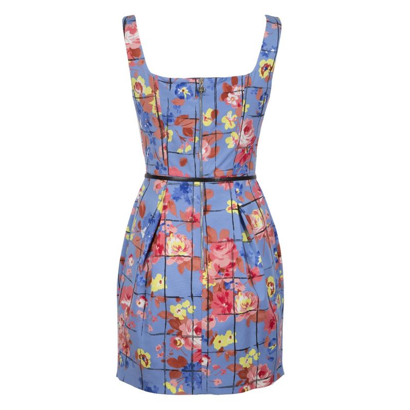 Robe Tunique DIXIE à Capuche - Imprimé Floral Noir - Taille S (40/42) - Occasion Comme Neuf