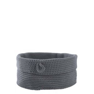 Round gray basketball in