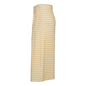 Culottes with yellow micro-pattern