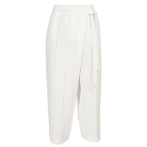 Pantalone in crepe gessato