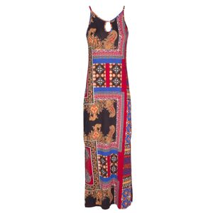 Long dress with entica pattern