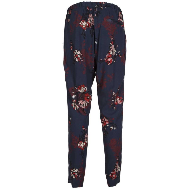 Pantalone_stile_pigiama_blu_con_stampa_fiori_e_fascia_satinata_M_4