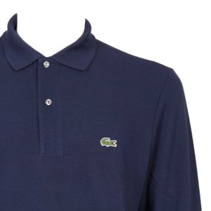 Classic Fit blue polo shirt with logo