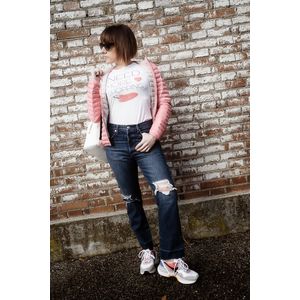 Jeans 501Original Cropped con abrasioni