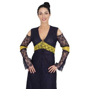 Floral macrame dress