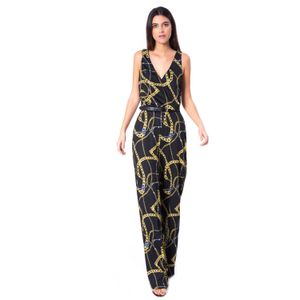 Soft jumpsuit with V-neckline