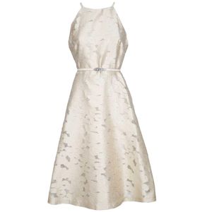 Abito svasato in maglia jacquard