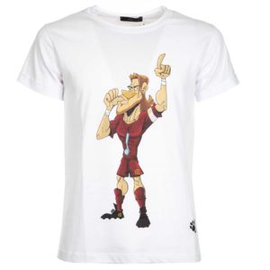 T-shirt bianca con stampa frontale