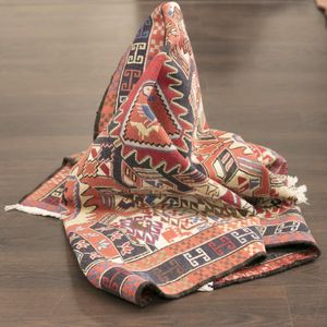 Sumak carpet with silk background