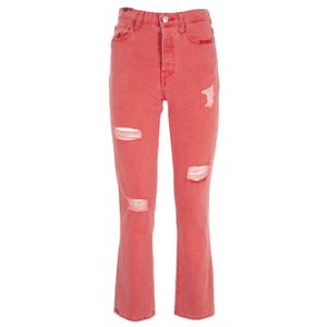 Skinny fit jeans with abrasions