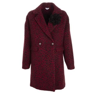 Cappotto animalier in misto lana