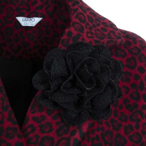 Cappotto animalier in misto lana