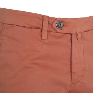 Solid color cotton blend Bermuda shorts